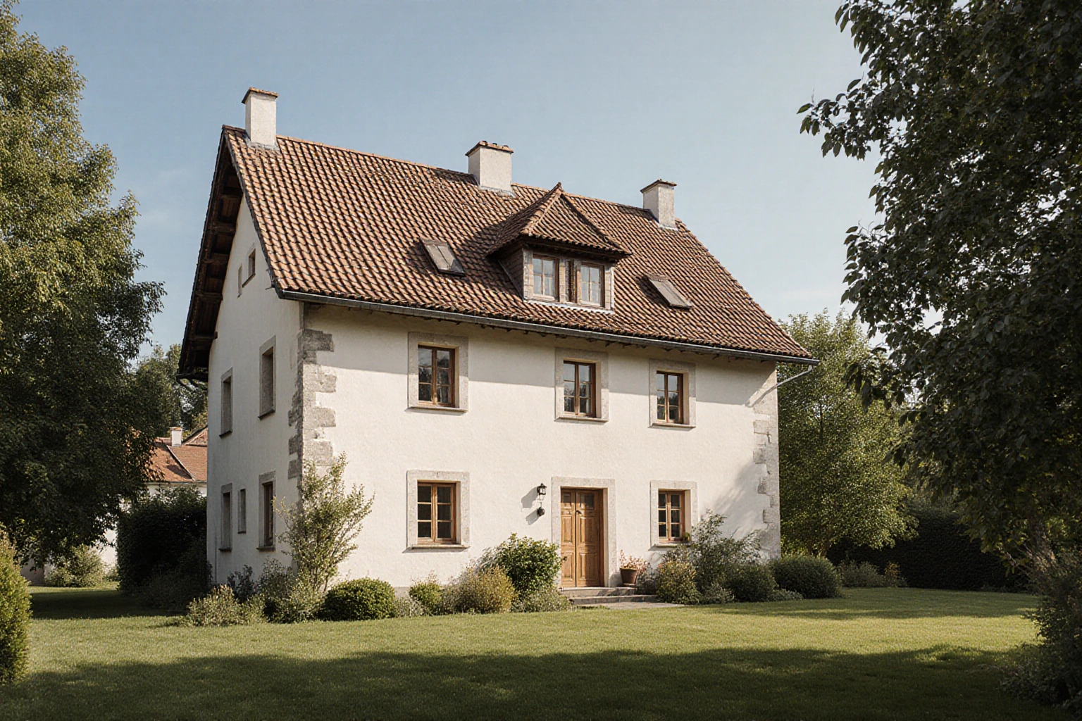 Älteres gepflegtes Landhaus mit Garten